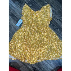 Cat & Jack Yellow Floral Dress